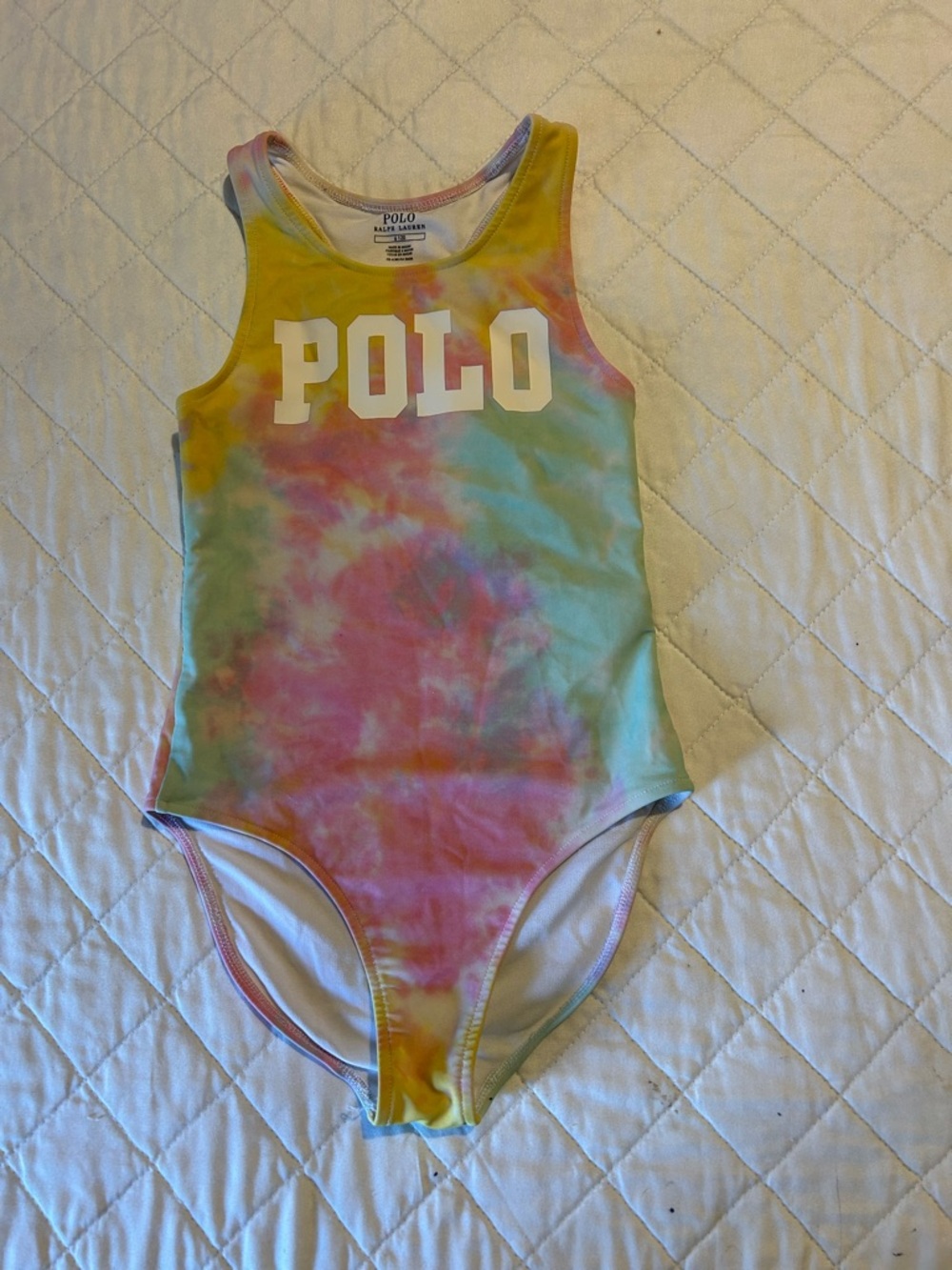 Polo by Ralph Lauren Pastel Tie-Dye One-Piece Swimsuit